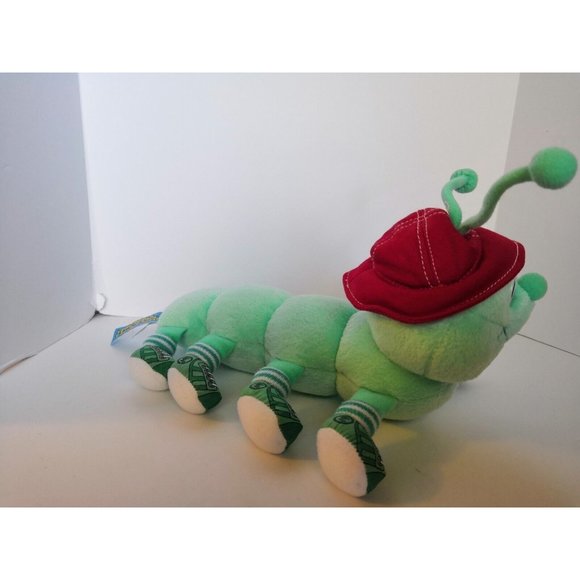 Lotsa Lotsa Legs Caterpillar Plush Toy 1999 Commonwealth 10" Green 8 Legs - Picture 4 of 8